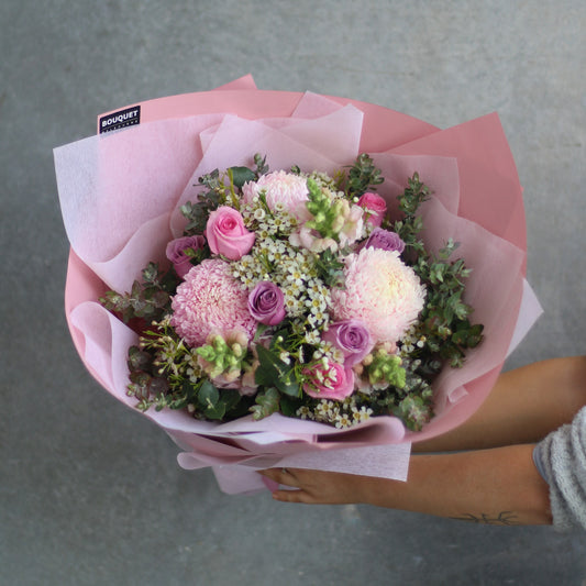 Pastel Pom Pom Bouquet